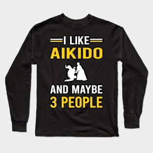 3 People Aikido Long Sleeve T-Shirt